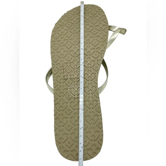Tory Burch Women's Gold Flip Flops Size 9.5-New w/o Box