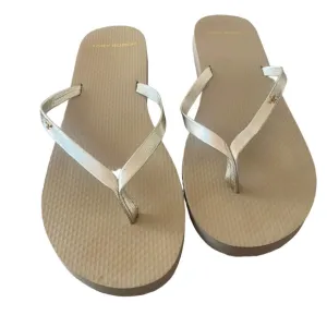 Tory Burch Women's Gold Flip Flops Size 9.5-New w/o Box