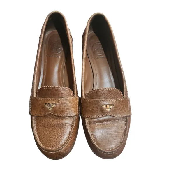 Tory Burch Womens Loafers Shoes Size 7M Brown
