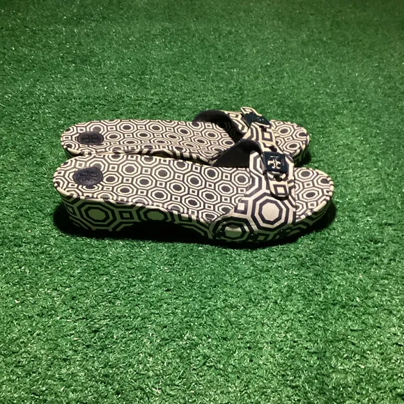 ❤️Tory Burch Women's Slide Sandals Size 11 Multicolor Geometric Casual