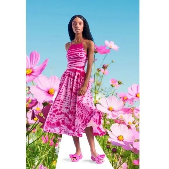 TRACY REESE NATURALIZER Hope For Flowers Firecracker SANDALS Size 8 Fuchsia NEW