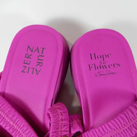 TRACY REESE NATURALIZER Hope For Flowers Firecracker SANDALS Size 8 Fuchsia NEW
