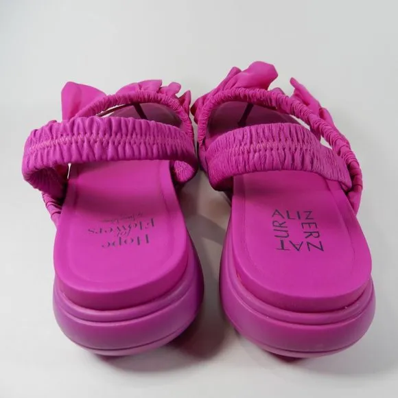 TRACY REESE NATURALIZER Hope For Flowers Firecracker SANDALS Size 8 Fuchsia NEW