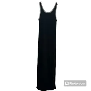Twenty Montreal Luxury Activewear Mesh Black Grey Maxi Casual Long Tank Dress