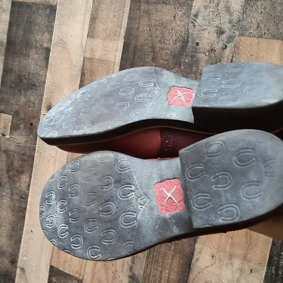 Twisted X Men's Cowdog Leather Slip on Boots Western Sz 8.5