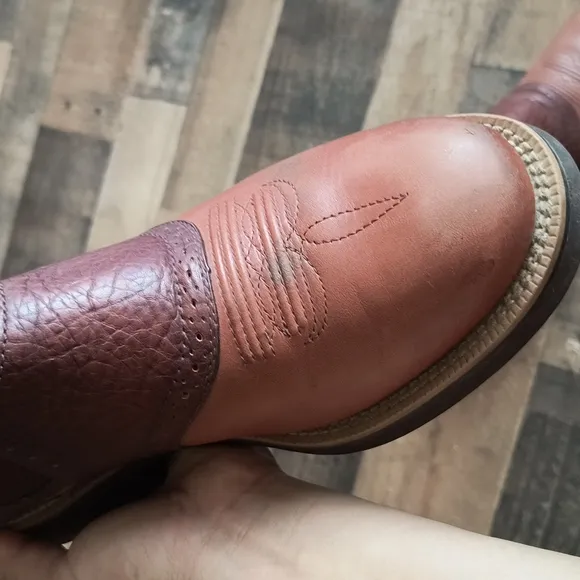 Twisted X Men's Cowdog Leather Slip on Boots Western Sz 8.5
