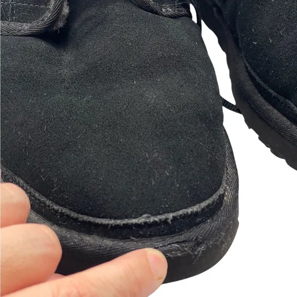UGG 3236 Neumel Men's Suede Wool Chukka Boots - Black - Size 12