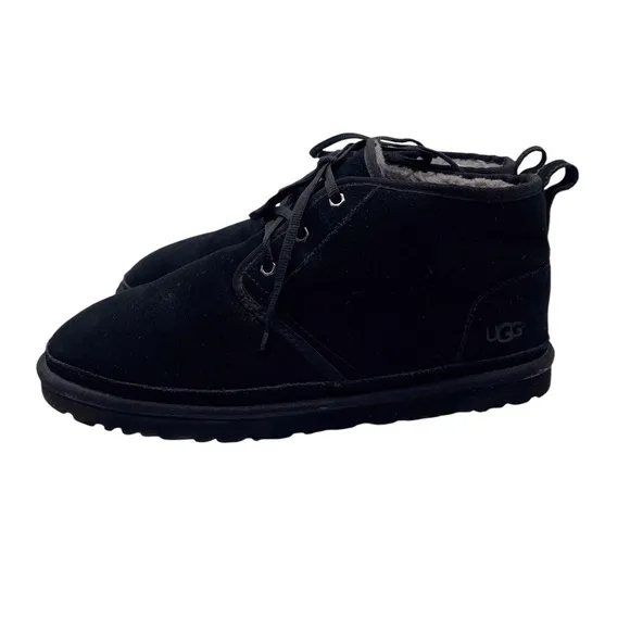 UGG 3236 Neumel Men's Suede Wool Chukka Boots - Black - Size 12