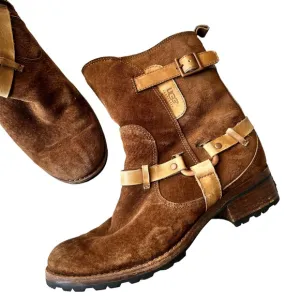UGG &quot;Endell&quot; Moto Suede Boots EUC SZ8