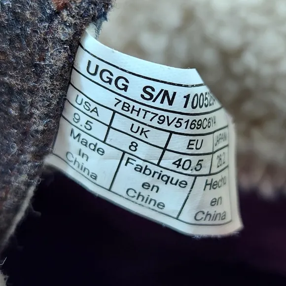 UGG &quot;Kesey&quot; Waterproof Leather Knit Combat Boot Chestnut Brown, Women's Size 9.5