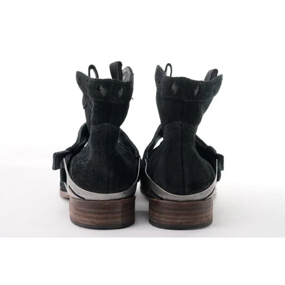 UGG Austin Black Suede Pull On Ankle Boots Bootie Suede Us 6 Eur 37