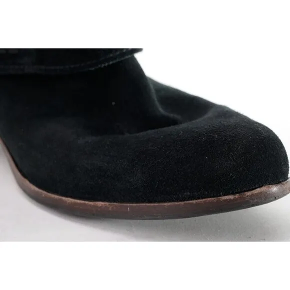 UGG Austin Black Suede Pull On Ankle Boots Bootie Suede Us 6 Eur 37