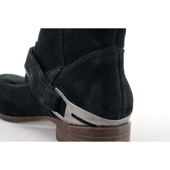 UGG Austin Black Suede Pull On Ankle Boots Bootie Suede Us 6 Eur 37