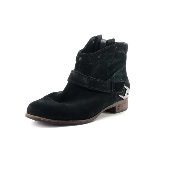 UGG Austin Black Suede Pull On Ankle Boots Bootie Suede Us 6 Eur 37