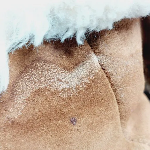 Ugg Australia Bailey Bow Kids Suede Faux Fur Winter Boots D261