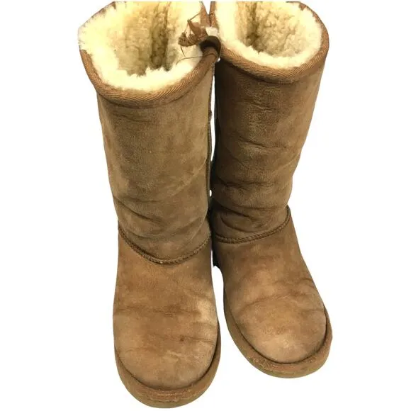 UGG Australia Classic Tall Boots Twin-Face Sheepskin 5229  Girl's 3 Sherpa Lined
