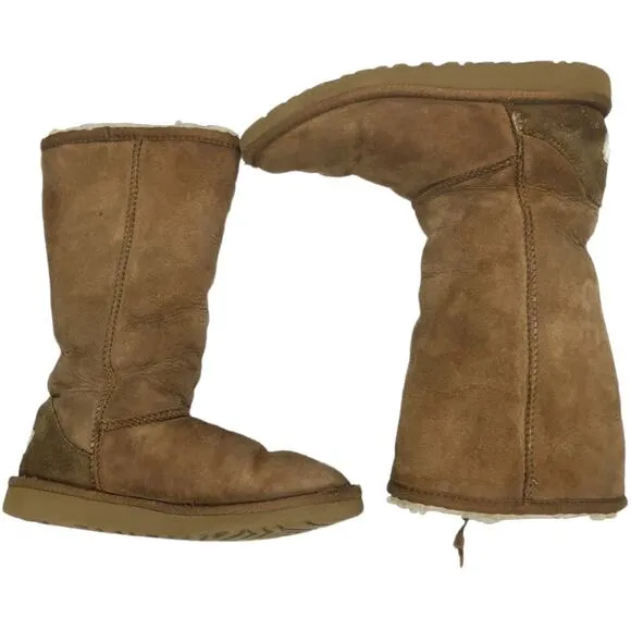 UGG Australia Classic Tall Boots Twin-Face Sheepskin 5229  Girl's 3 Sherpa Lined