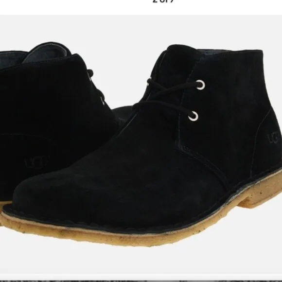 UGG Australia ENERO Men's NEW Leighton Chukka Boots in Black- Size 11