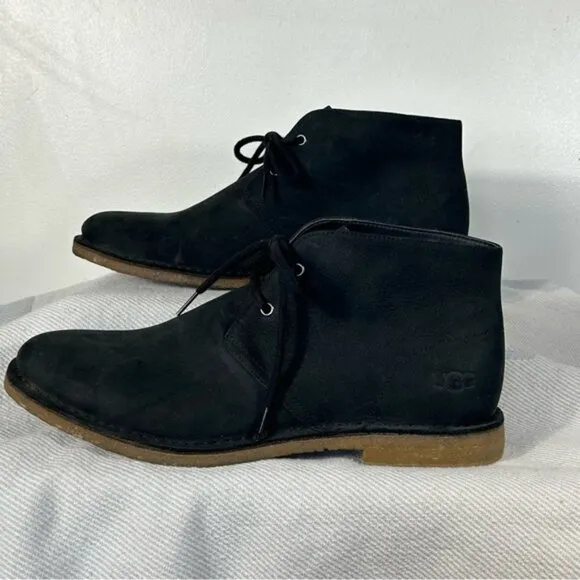 UGG Australia ENERO Men's NEW Leighton Chukka Boots in Black- Size 11