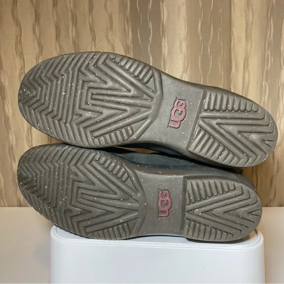 Ugg Australia Simmens Women's 6 Black Waterproof Straps Buckles 1008439 Low Calf