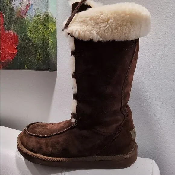 UGG Australia Uptown Lace-Up Tall Boots Size 7
