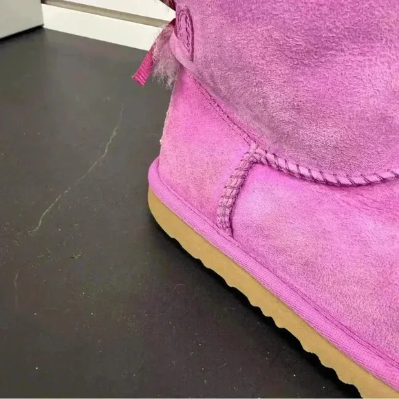 UGG Bailey II Boot kids Toddler 2 Magenta Pink Suede Waterproof Boots