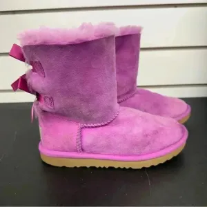 UGG Bailey II Boot kids Toddler 2 Magenta Pink Suede Waterproof Boots