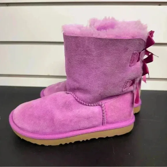 UGG Bailey II Boot kids Toddler 2 Magenta Pink Suede Waterproof Boots