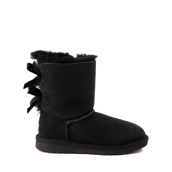 UGG Black Bailey Bow II Boots, Big Kids 2