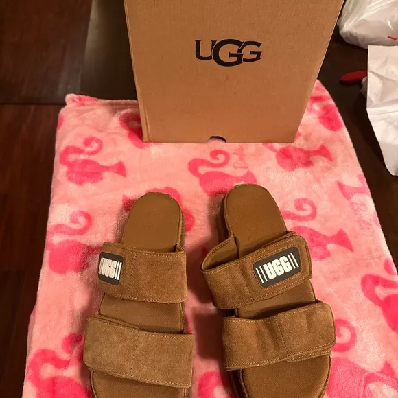 UGG Brown Slide Sandals