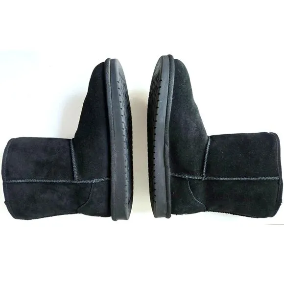 UGG by Koolaburra Koola Short Bootie Suede Leather Black Boots Womens US 5 EU 37
