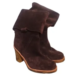 Ugg chocolate brown suede boots (Pvcb2)