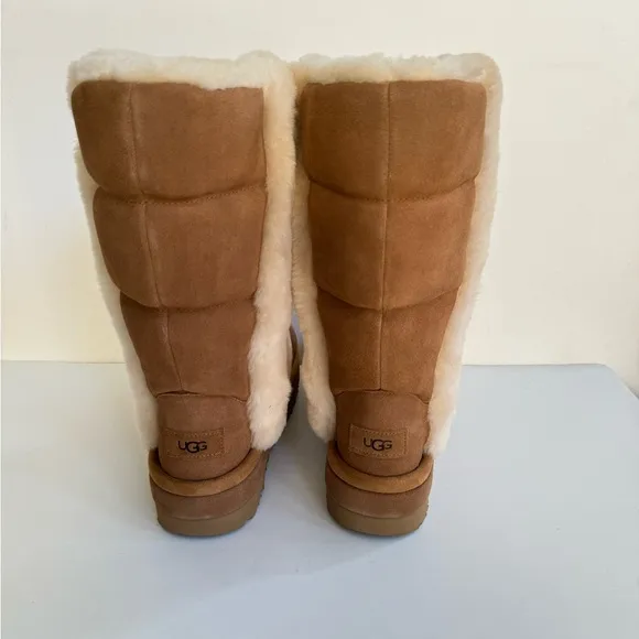 UGG CLASSIC CHILLAPEAK TALL CHESTNUT PLATFORM BOOTS US 9 / EU 40 / UK 7