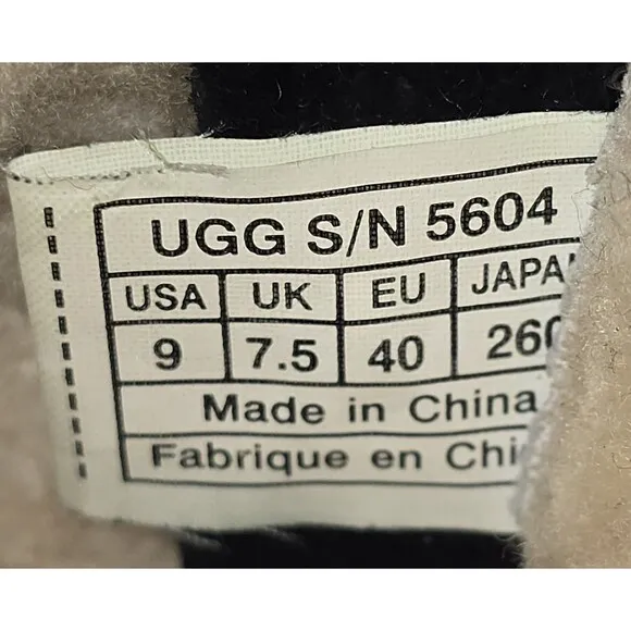 UGG Endell Women's Size 9 Black Harness Biker Suede Boots (5604)