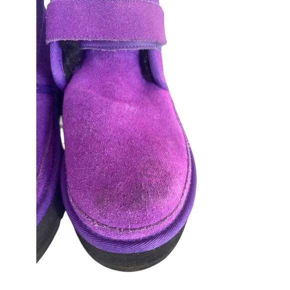 UGG Girls Neumel Platform Suede Ankle Boots Size 6