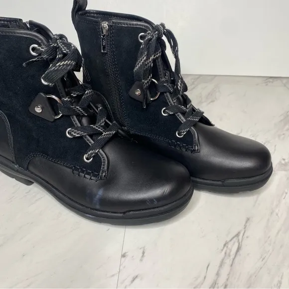 UGG Hapsburg Lace Up Black Boot 8
