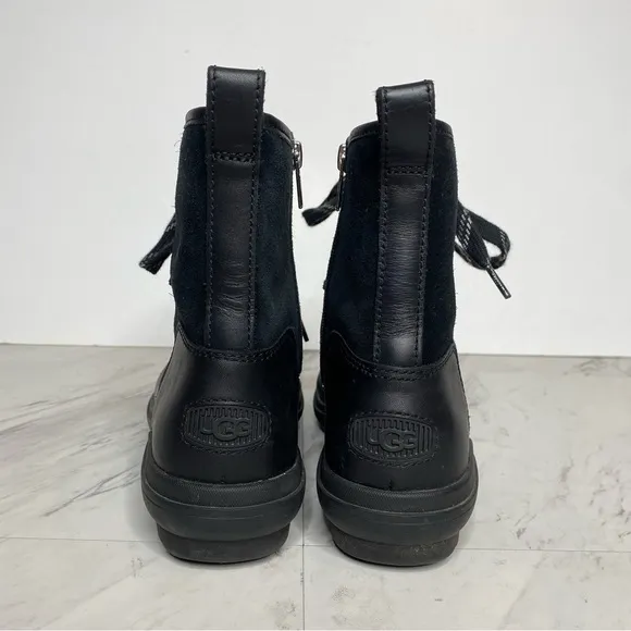 UGG Hapsburg Lace Up Black Boot 9 1/2