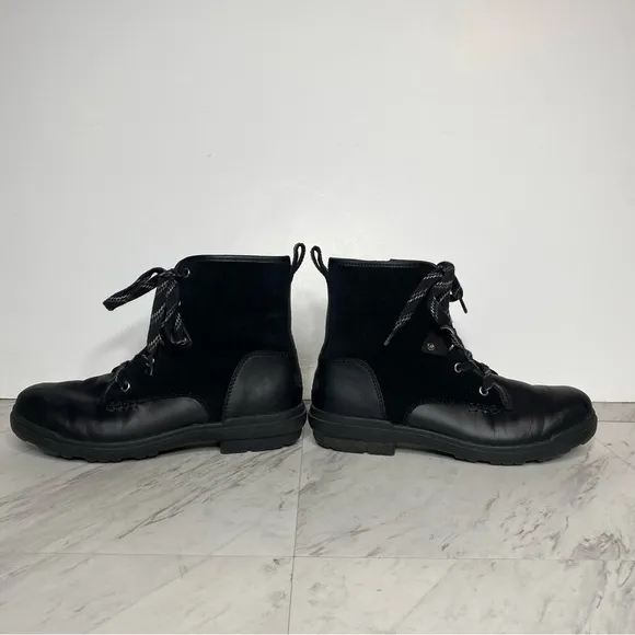UGG Hapsburg Lace Up Black Boot 9 1/2
