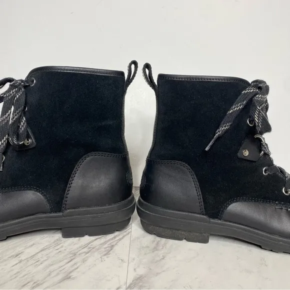 UGG Hapsburg Lace Up Black Boot 9 1/2