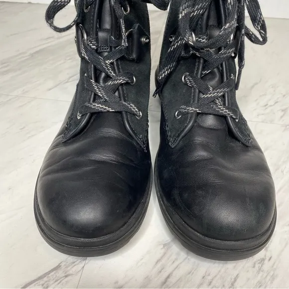 UGG Hapsburg Lace Up Black Boot 9 1/2