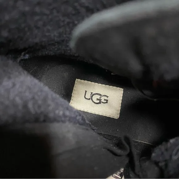 UGG Hapsburg Lace Up Black Boot 9 1/2