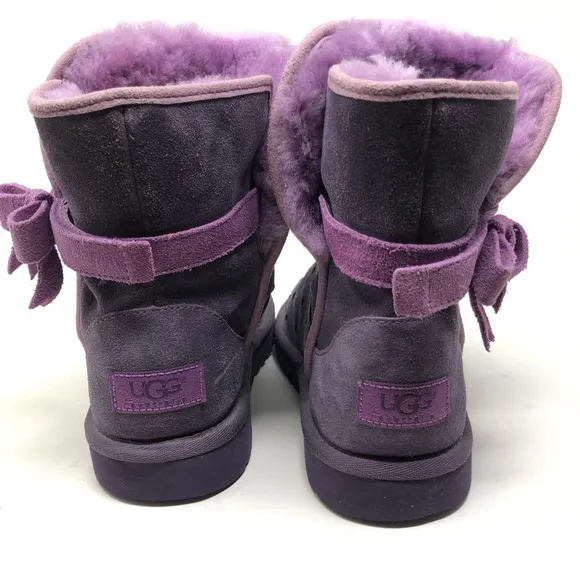UGG JOLEIGH SUEDE HEART AND RIBBON BOOTS