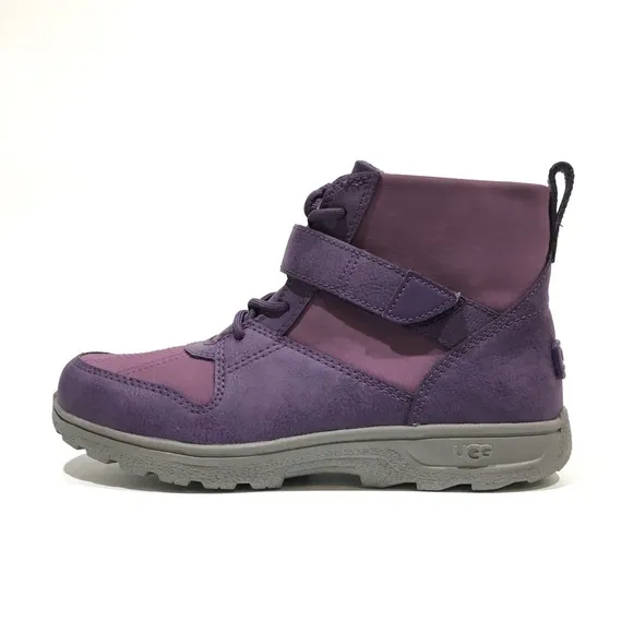 UGG KAYLEN WATERPROOF BOOTS -PURPLE SUEDE -YOUTH US 5 -NEW