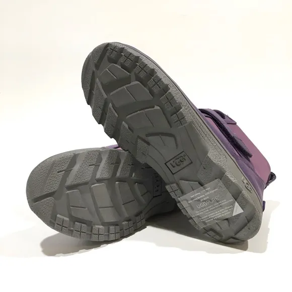 UGG KAYLEN WATERPROOF BOOTS -PURPLE SUEDE -YOUTH US 5 -NEW