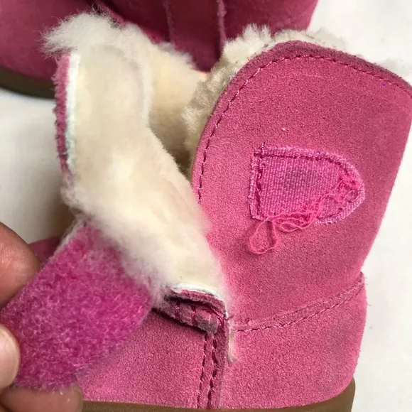 UGG Keelan suede hot pink boots