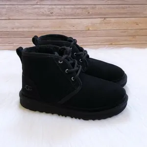 UGG Kids’ Neumel II Black Suede Chukka Boots