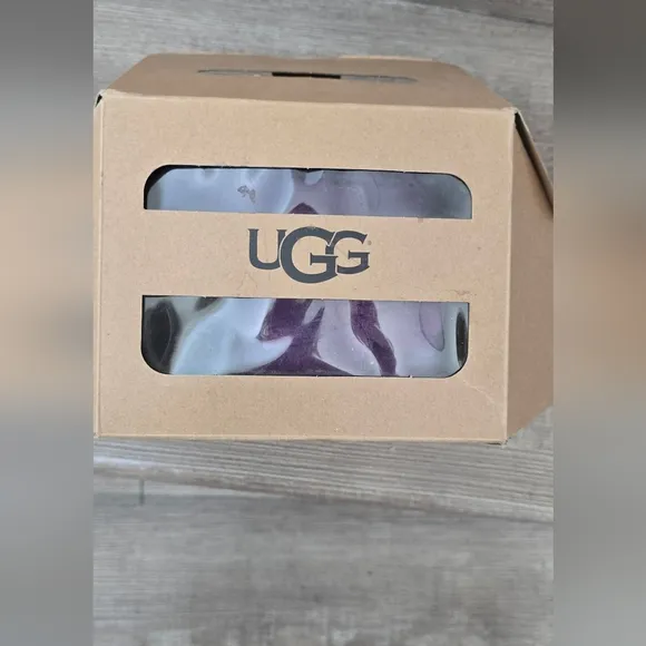 Ugg kids purple suede boots with side bows size 2/3 toddler new in box