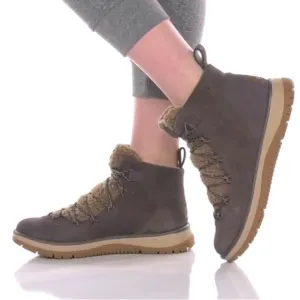 UGG Lakesider Heritage Mid Sneaker Ankle Boots Thunder Cloud Suede Size 10