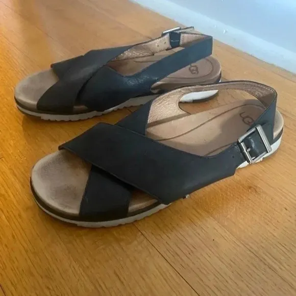 UGG Leather Slingback Sandals