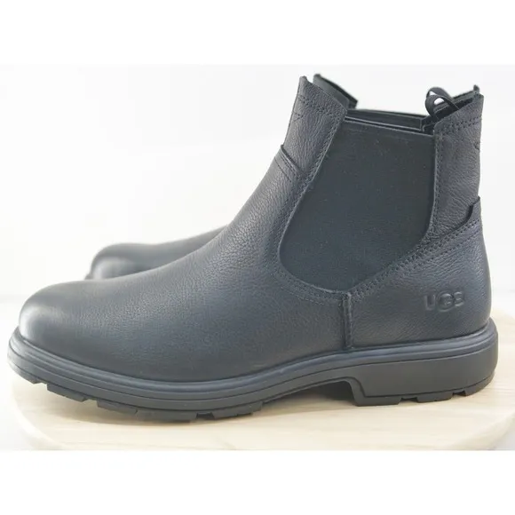 UGG Men's 12 Biltmore Chelsea Ankle Black Boots Waterproof‎ Leather
